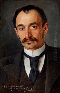 Editor Of A Provincial Periodical (portrait Of Dr. Pal Grunbaum-galambos)