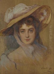 La Duchesse De Clermont-tonnerre, Nee Elisabeth De Gramont, Head Study