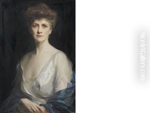 Portrait Of Mrs John W. Davis, Nee Ellen G. Bassel Portrait Of Mrs John W. Davis, Nee Ellen G. Bassel