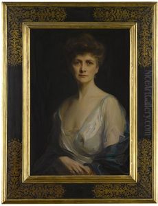 Portrait Of Mrs John W. Davis, Nee Ellen G. Bassel by Philip Alexius De Laszlo