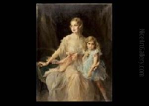 Mother And Child by Philip Alexius De Laszlo