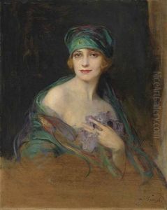 Portrait Of Princess Ruspoli, Duchess De Gramont (1888-1976) by Philip Alexius De Laszlo