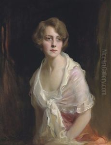 Mrs Claud Mullins, Nee Gwen Brandt by Philip Alexius De Laszlo