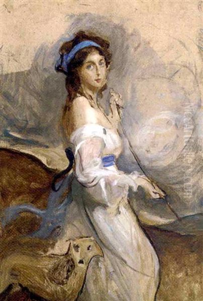 Viscontess Castlereagh, Later Marchioness Of Londonderry (study) - view 1