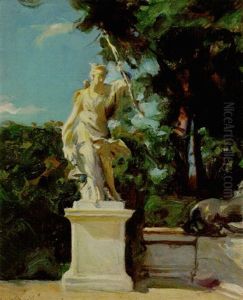 Statuary - Versailles by Philip Alexius De Laszlo