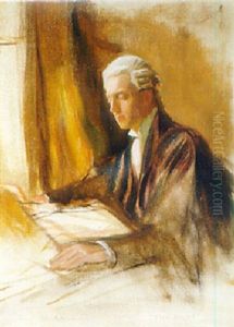 The Brief- A Portrait Of Paul De Laszlo, The Artist's Third Son by Philip Alexius De Laszlo