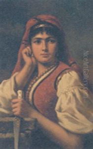 An Arab Beauty by Philip Alexius De Laszlo
