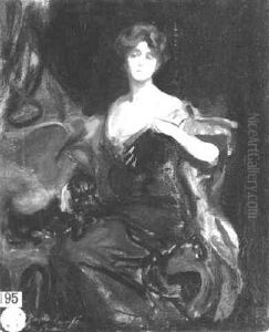 Portrait Of A Seated Lady by Philip Alexius De Laszlo