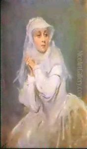 Portrait Of Dame Gwen Ffrangcon-davies As Mary Queen Of Scot