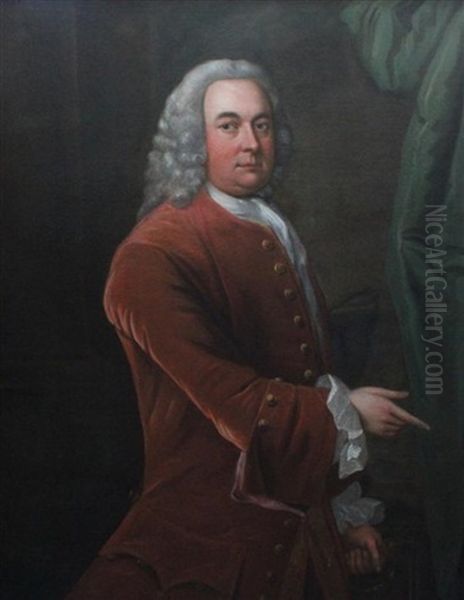 Three Quarter Length Portrait Of A Gentleman - view 1