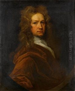 Portrait Of A Gentleman Of The Gore Family Bust-length, In Brown Costume With A White Jabot