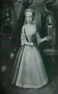 Portrait Of Elizabeth Kettle (1730-1800) Wife Of John Scott by James Latham