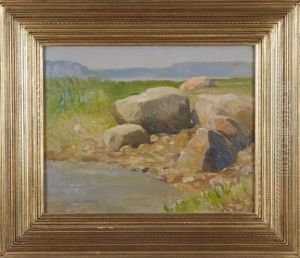 Rocky Shore, Lloyd's Harbor, Long Island by William Langson Lathrop