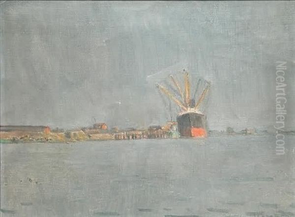 Freighter, Long Island Sound - view 1