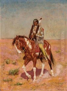 Native American On Horseback by Gaspard Latoix
