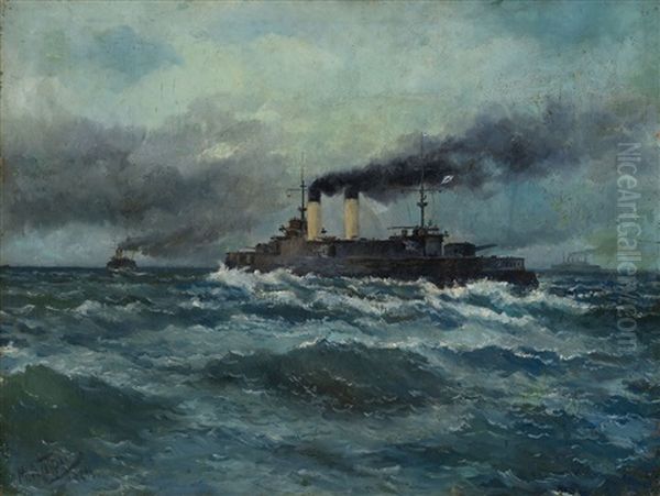 Warships On The High Seas - view 1