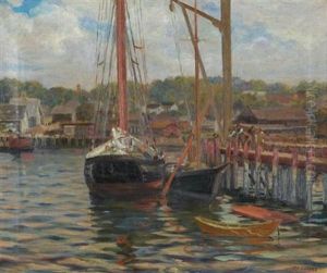 Setting The Mast, Gloucester, Massachusetts