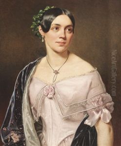 Halbportrat Der Therese Furstin Von Hohenlohe-waldenburg Halbportrat Der Therese Furstin Von Hohenlohe-waldenburg