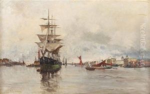 Shipping On The River by Charles James Lauder