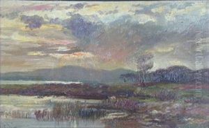 Moorland Landscape (+ Another; Pair) by Charles James Lauder
