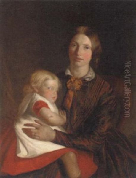 Portrait Of Agnes Brown Paterson And Isabella, In An Interior - view 1