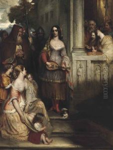 Poor Louise, The Gleemaiden: An Illustration From Sir Walter Scott's 'fair Maid Of Perth by Robert Scott Lauder