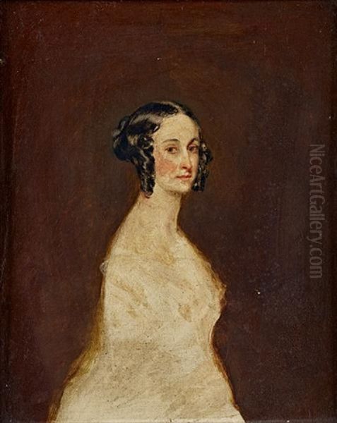 Portrait - Lady In White (study) - view 1