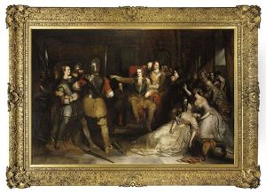 Claverhouse Ordering Morton To Be Carried Out And Shot For Having Given Refuge To Balfour Of Burley by Robert Scott Lauder