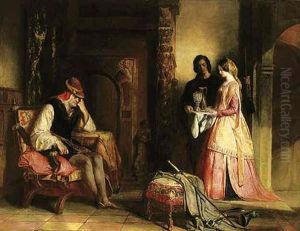 Maitre Pierre, Countess Of Croye And Quentin Durward In The Inn