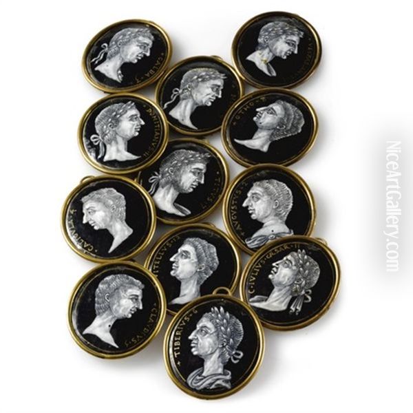 Plaques Depicting The Twelve Ceasars (set Of 12) - view 1