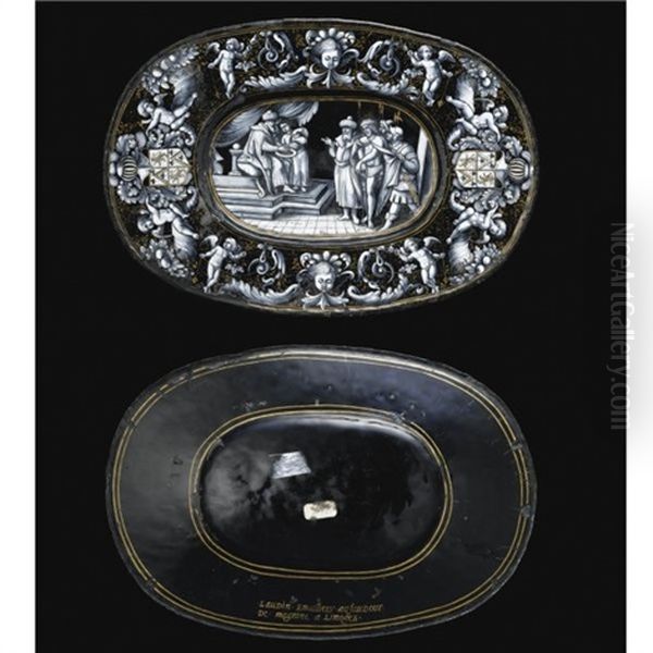 Dish With Christ Before Pilate - view 1