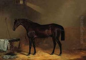 A Chestnut In The Stable by John Clement Bell