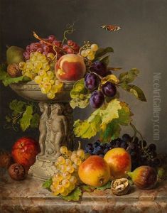 Still Life With Fruits And A Butterfly