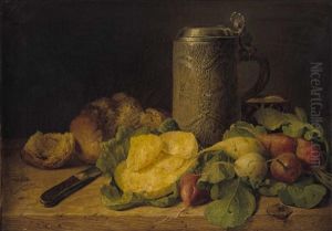 Stillleben Mit Bierkrug by Josef Lauer