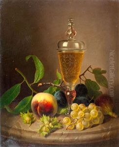 Stillleben Mit Fruchten Und Kelchglas Stillleben Mit Fruchten Und Kelchglas