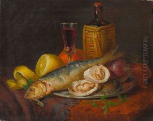 Kuchenstillleben by Josef Lauer