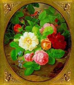 Rosen Und Schmetterling