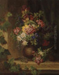 Stilleben Mit Alpenblumen