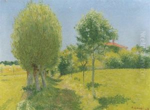 L'allee De Saules Derriere L'alouette A Cailhau, 1908
