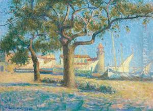 La Tour A Collioure by Achille Lauge