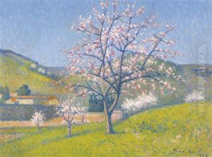 Arbres En Fleur A Alet-les-bans by Achille Lauge