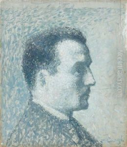 Portrait De Pierre Lauge Fils De L'artiste by Achille Lauge
