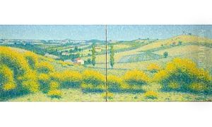 Le Moulin De Gatimel Aux Environs De Cailhau (diptych)