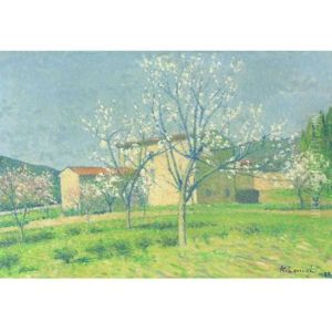 Verger En Fleurs A Alet-les-bains (aude) by Achille Lauge