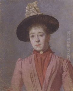 Femme A La Veste Rouge