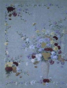 Fleurs Dans Un Vase by Achille Lauge