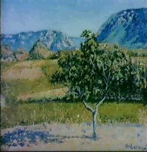 Paysage De Printemps by Achille Lauge