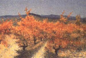 Paysage En Automne by Achille Lauge