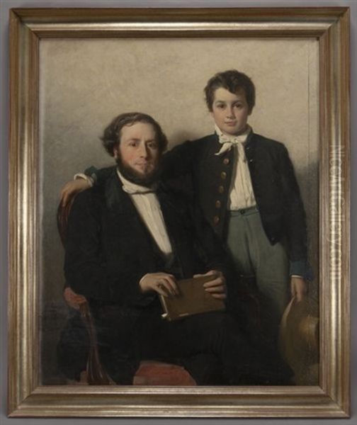 Portrait Of Father And Son - view 1
