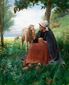 Bergere Et Mouton